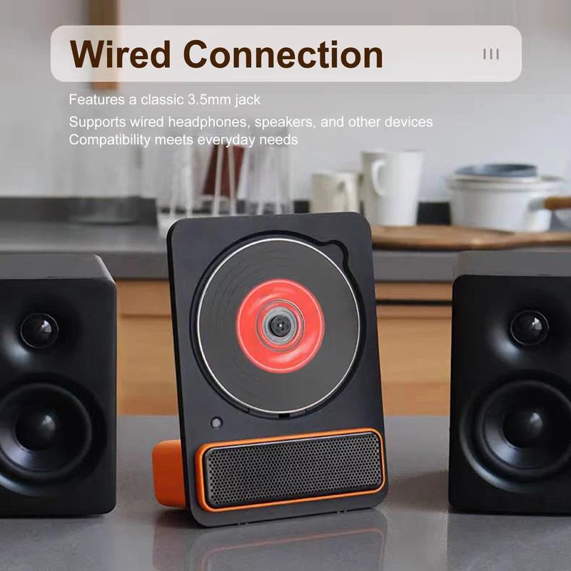 Portable CD Player Wireless Bluetooth Music Player Rechargeable Music Album CD DISC Player Home CD Machine with Remote Control