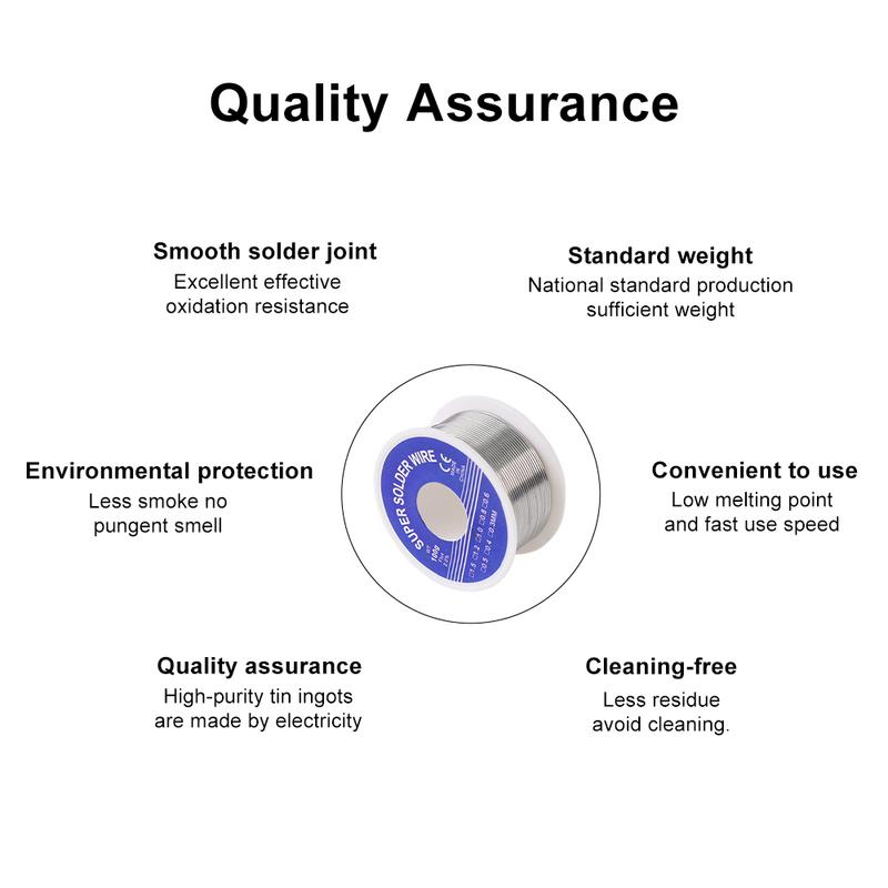 Sârmă de lipit fără plumb la temperatură joasă 1,0 mm/0,8 mm Cutie de lipit cu miez de colofoniu pentru reparații de bricolaj electronice
