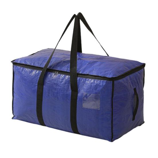 Velká úložná taška na quilt Průhledný úložný box s víkem Zesílená ucha Vodotěsný Skládací Stěhovací úložné tašky Tašky pro balení oblečení Lůžkovin