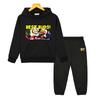 2PCS pullover+Pant kid boutique clothe Autumn helluva boss print hoodie Fleece Comfortable Sweatshirt jacket boy girl Spors Sets