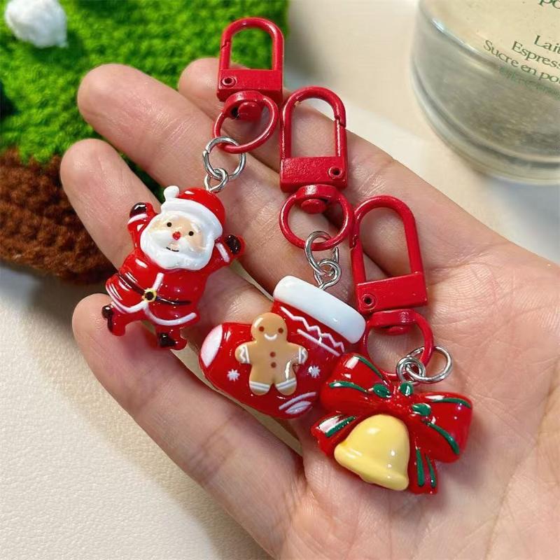 1ks Kreativní sob Santa Claus Sněhulák Vánoční stromek Přívěsek na batoh Roztomilá vánoční klíčenka Stylové vánoční dárky pro přítele