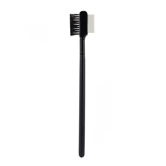 Double-head Eyebrow Brush with Steel Needle Comb Multi-purpose 2-In-1 Brow Styling Brush Portable Travel Women Makeup Grooming Tools