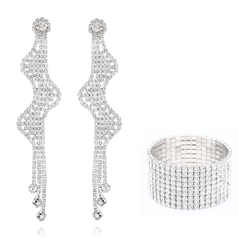 

[VanFROSTED] Earrings fitness competition crystal competition stage stage body wedding vest marriage Japan ballroom dance flower muscle training