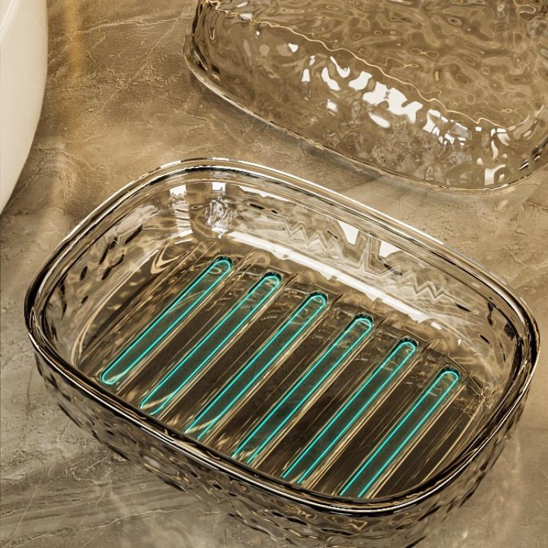 Portable Soap Box Container for Travel Soap Storage Box Premium Luxury Non-Slip Soap Draining Box Soap Holder