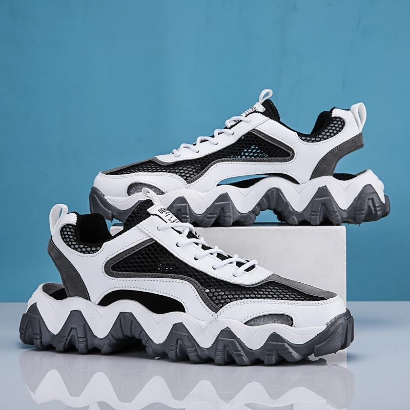 

2025 New Summer Wear Hollowed-out Breathable Mesh Shoes Non-slip Wear-resistant Outdoor Leisure Sports Shoes Baotou Sandals 38 серый