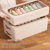 Space-Saving Tianshan Shoe Storage: Transparent Cotton-Linen Shoe Box and Dustproof Under-Bed Organizer