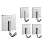 Punch-Free Plastic Adhesive Hooks - 20 Pack
