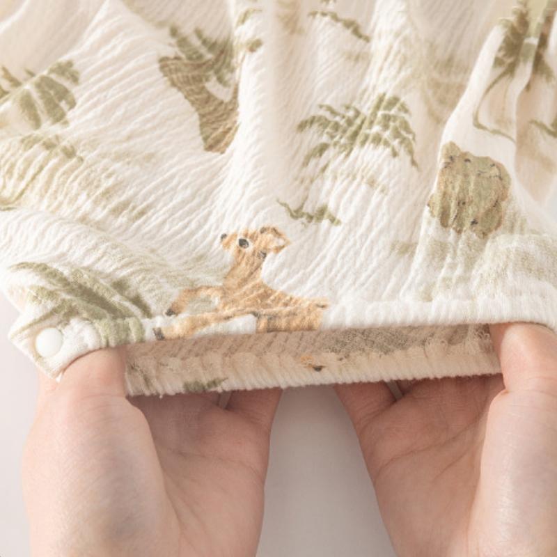 Baby Sleeveless Print Romper Summer Thin Suspender Infant Toddler Bodysuits Clothes Newborn Baby Unisex Triangle Crawl Suit 0-2Y