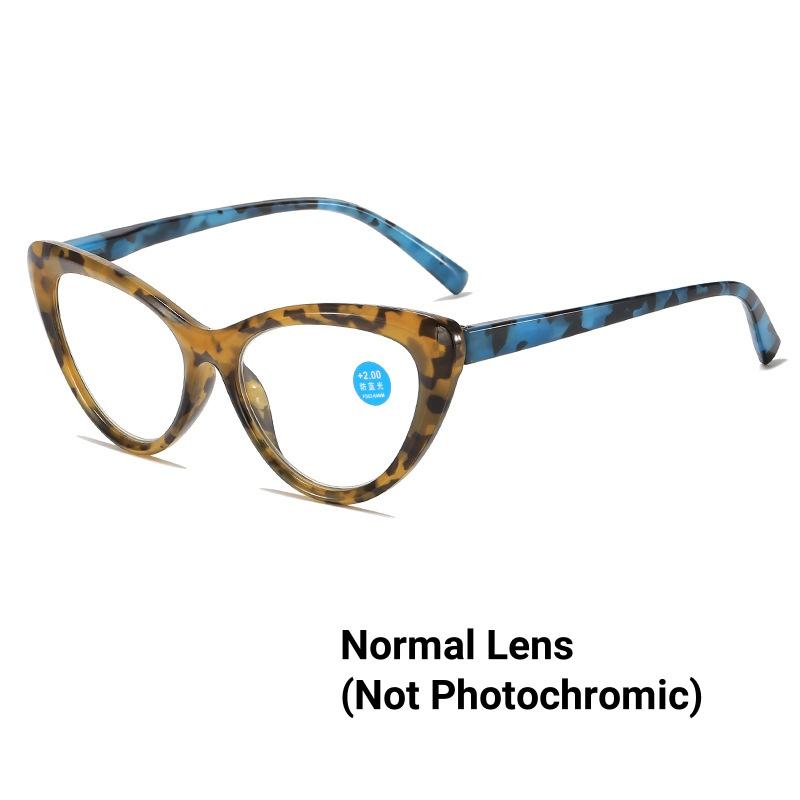 

Очки для чтения Cat Eye Pochromic Мужские Женские Модные Меняющие цвет Очки для улицы Солнцезащитные очки Женские Леопардовые Пресбиопия0+4.0 2.0