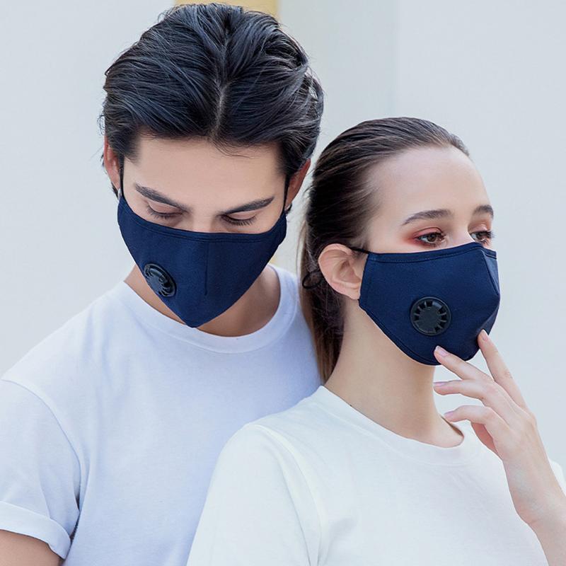 Anti-förorenings Pm2.5 Dammasker Tvättbara Och Återanvändbara Pluggbara Packning Bomull Unisex Rese Ppe Masker Bekväma Och Andningsbara