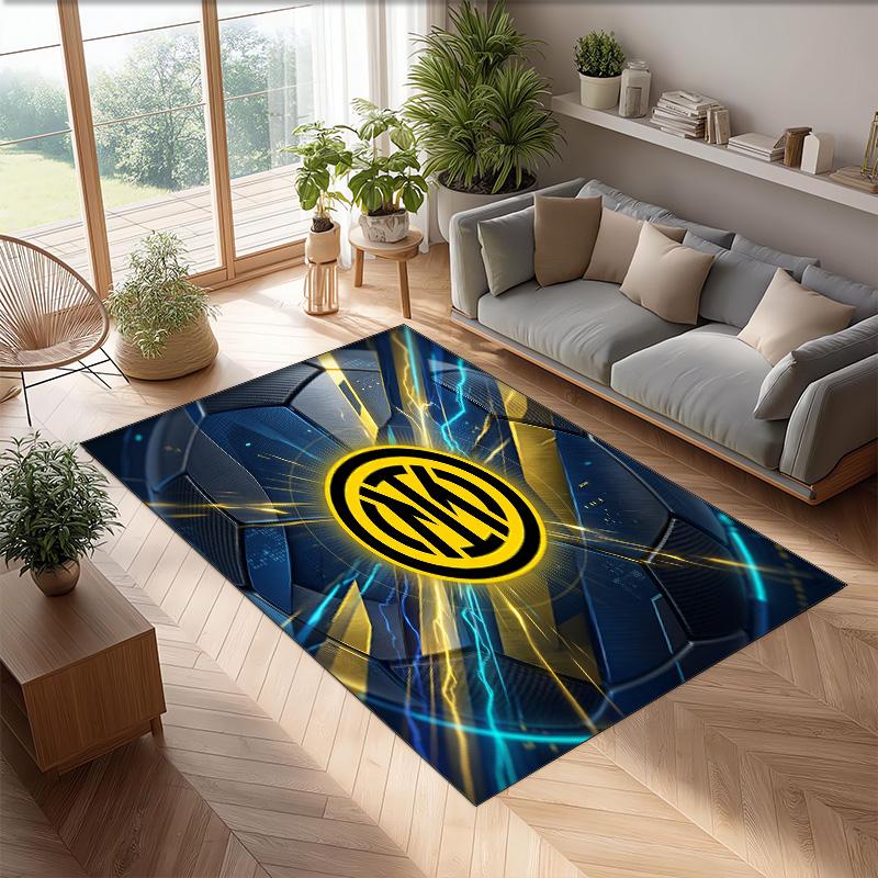 Borussia Dortmund Printed Flannel Area Rug Non Slip Soft Polyester Floor Carpet Indoor Decor Mat for Bedroom Living Room Sofa