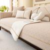 2025 New French Cream Style Chenille Sofa Mat Four Seasons Universal Solid Color Anti Slip Living Room Decoration Sofa Cushion