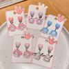 Adorable Cartoon Princess Earrings - Kids' Dazzling Sanrio Pendant Ear Clips