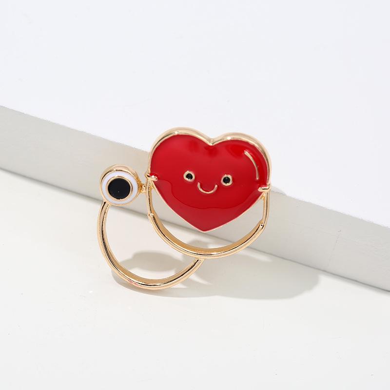 Wuhan Hospital Epidemic Prevention Brooches: Cartoon Series with Thermometers, Caring Doctors, Nurses, and More Creative Designs.