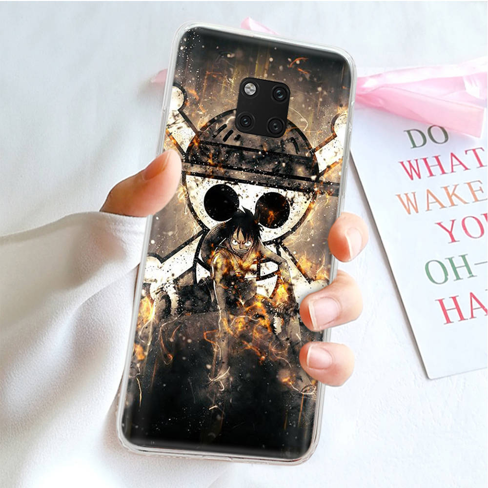 JW72 One Piece Luffy Transparent Case for Samsung A04 A14 A23 M33 M53 Realme 10 9 C35 C55 VIVO Y02 X80 Infinix Hot 30 Note 11 Tecno Spark 8P Pro