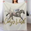 Cody's Wish 2023 horse racing design Throw Blanket Cozy Sofa Blanket for TV Watching Napping