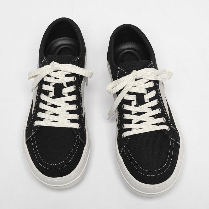 New small triangle milk fragrance thick-soled versatile men's sports and leisure board shoes men's ro shoes breathable canvas shoes tide