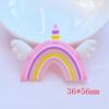 10 Stück Neue Niedliche Transparente Cartoon Regenbogen Serie PVC Flexibler Kleber Flache Rückseite DIY Scrapbook Verzierung Handy Basteldekoration