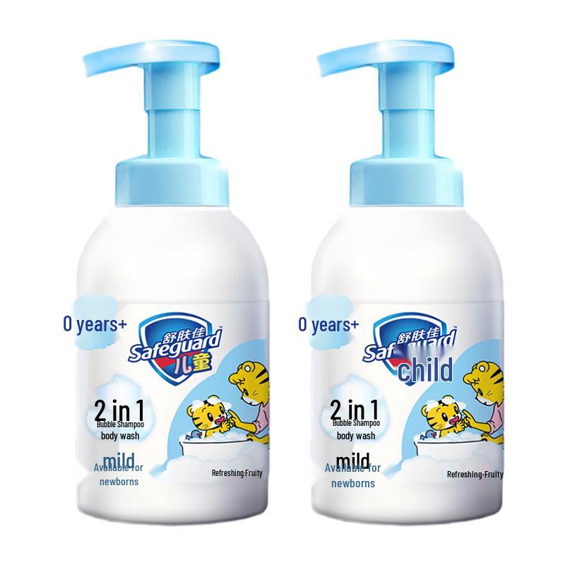 Safeguard Kids Milk Scent Bubble Shampoo & Body Wash