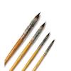 Watercolor Mop Paint Brush Set for Artists Painting with Brush Holder, Set of 4 (0, 2, 4, 8)-Wood