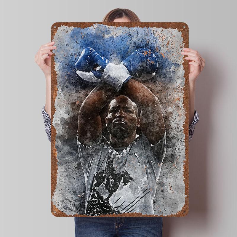 Bernard Hopkins Boxer Metal Posters Custom Vintage Metal Signs Wall Art Tin Plaque for Man Cave Modern Home Decoration Luxury