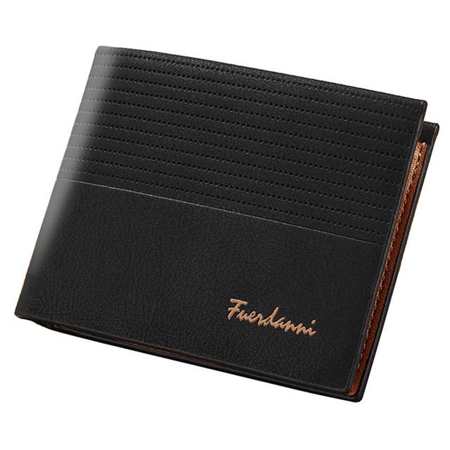 Fashion PU Leather Wallets Slim Business Male Pocket Credit Card Holder Purse Wallet