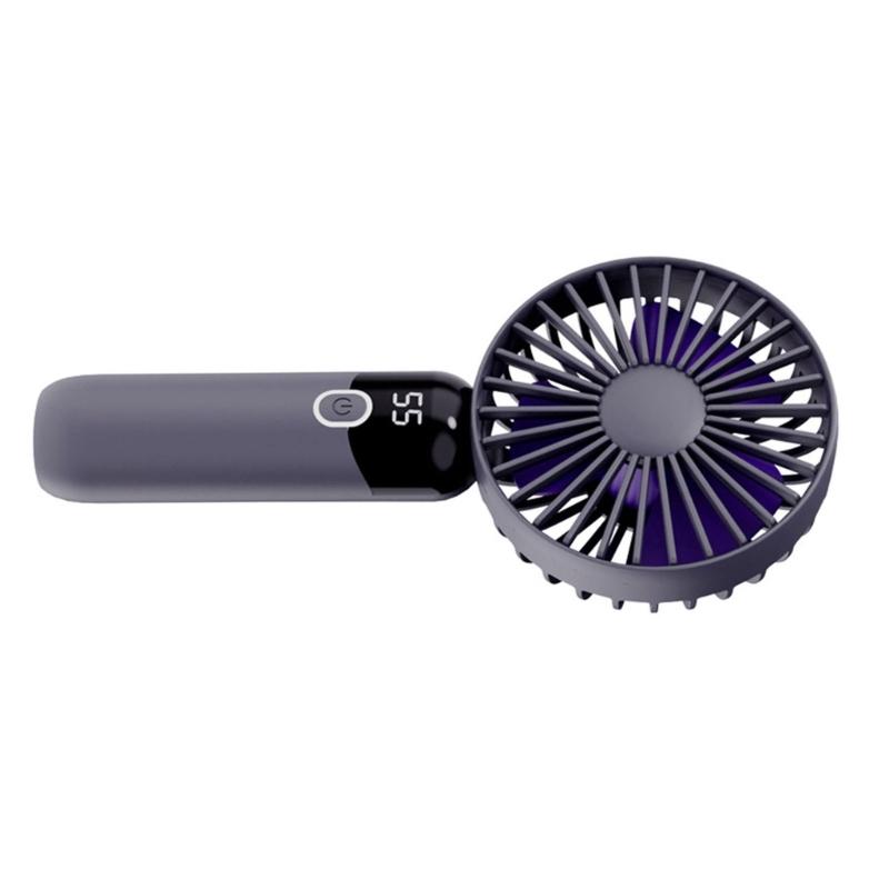 Portable Fan Powerful Handheld Fan Rechargeable 6 Speed Digital Display Fan