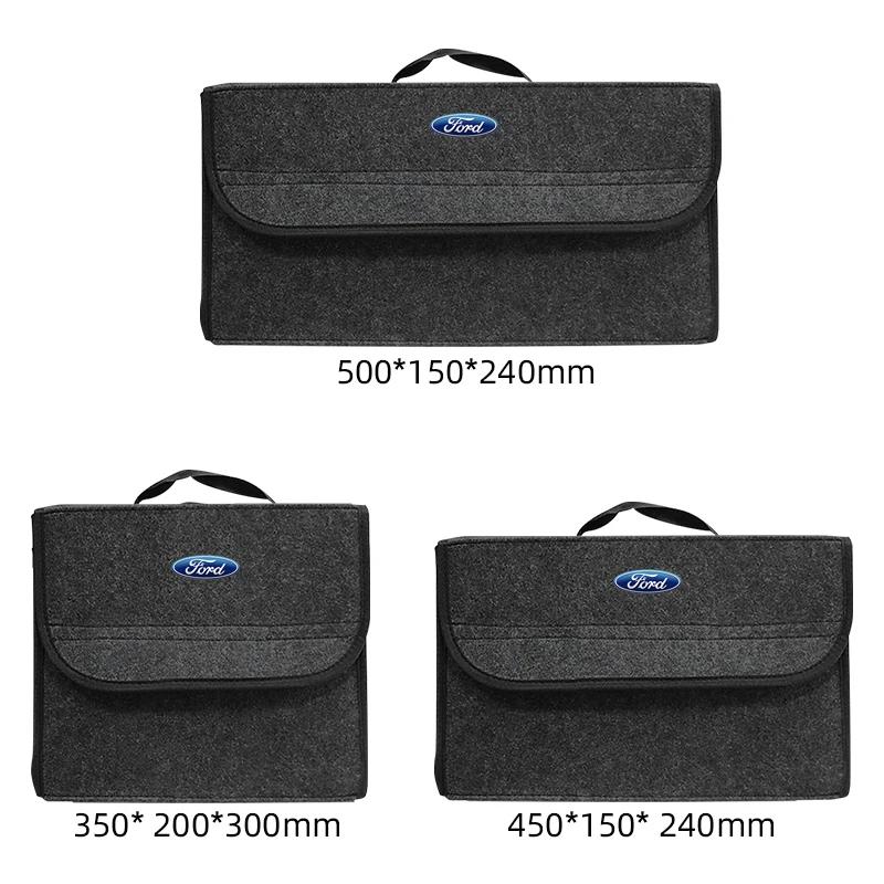 Naklejka Samochodowa Organizer do Bagażnika Samochodowego Duża Pojemność Składana Torba do Przechowywania Do Ford Focus Mondeo Kuga Fiesta MK7 Escort Explorer Edge 2