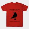 Herren Schwarzes T-Shirt mit Aufdruck Vögel Sind Nicht Echt No-Cut Transferpapier Druck Baumwoll-T-Shirt
