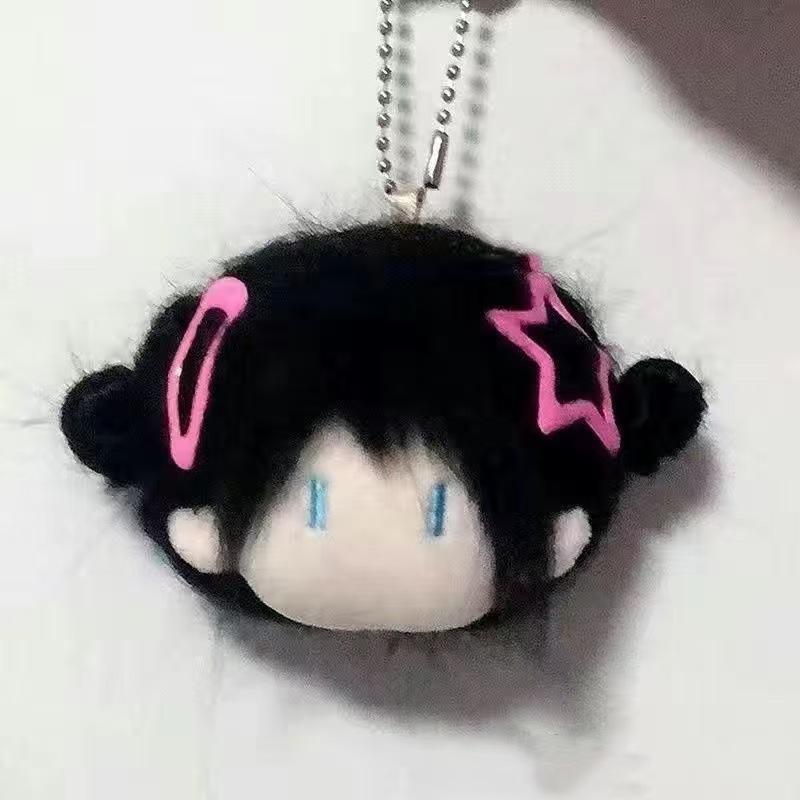 Cute Ball-headed Plush Doll, Cotton Doll Pendant, Plush Keychain, Bag