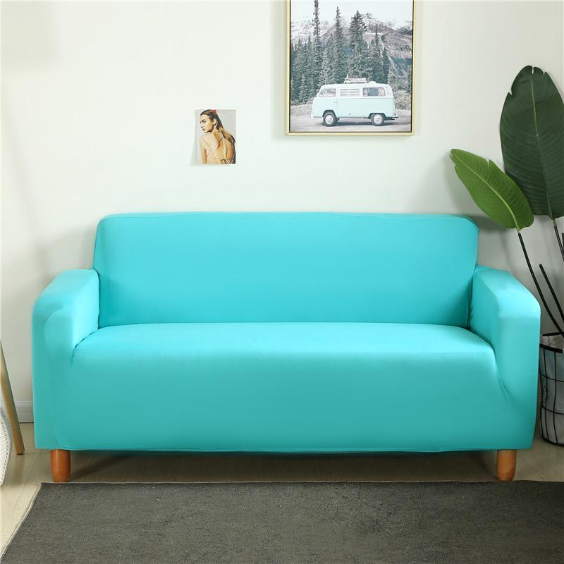 Plain Sofa Coverastic Sofa Slipcover Tight Wrap All-Inclusive Sectional Couch Corner Cover Cases For Furniture 1/2/3/4 Seat