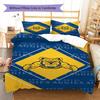 North Carolina A&T Aggies Pattern Bedding Set Quilt Cover Pillowcase Home Decor Gift (1 * duvet cover + 2 * pillowcase, without core)