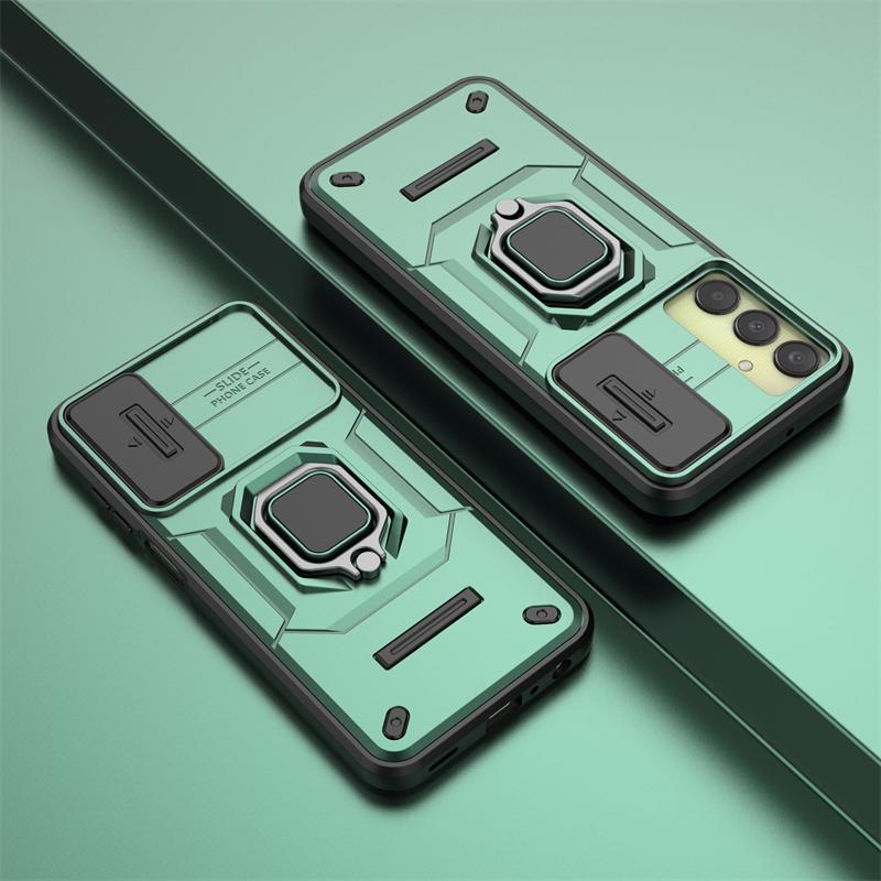 

Для Samsung Galaxy A25 5G чехол Slide Lens Protect Armor Phone Case для Samsung A25 25A A 25 Автомобильный магнитный держатель для кольца задняя крышка For Galaxy A25 5G