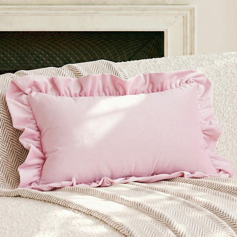 45x45cm Roze Kussens, Zachte Vierkante Kussens voor Huisdecoratie, Zomerse Koelende Kussensloop voor Bank Slaapkamer Vensterbank 45x45cm