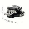 Engine Model Figurine, An Eight-cylinder Engine Creative Model, Featuring A Retro Mechanical Style, Suitable for Decoration In