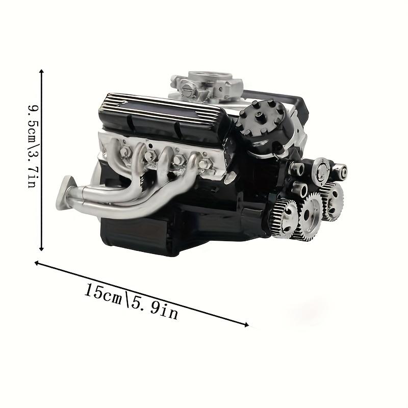 Engine Model Figurine, An Eight-cylinder Engine Creative Model, Featuring A Retro Mechanical Style, Suitable for Decoration In