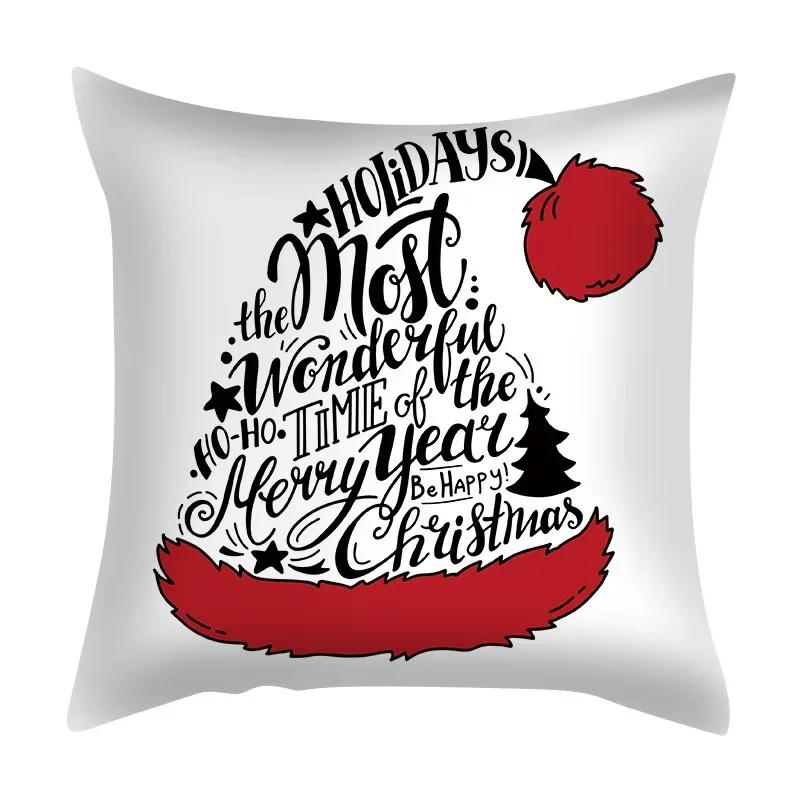 45cm Christmas Cushion Cover Christmas Home Decor Nordic style Christmas Cartoon Pillow Cover New Year Gift