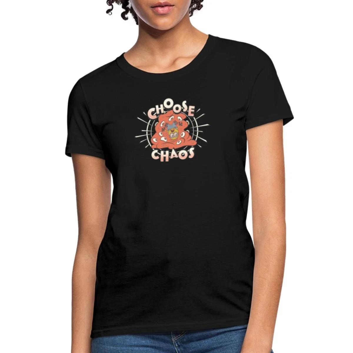 Minions Slogan Choose Chaos Women s T-Shirt XXXXL