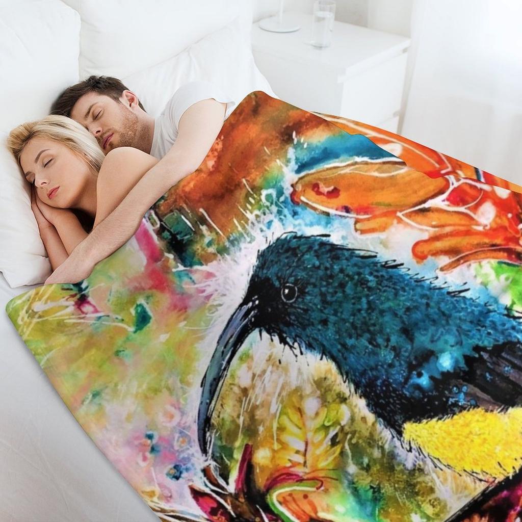 Akahi Sunbird Throw Blanket halloween Plush Luxury Brand Personalized Gift Blankets
