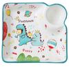 Cartoon Ceramic Dumpling Plate Sushi Plate Vinegar Dish Dumpling Plate Compartmented Dinner Plate Tableware Bowls and Dishes