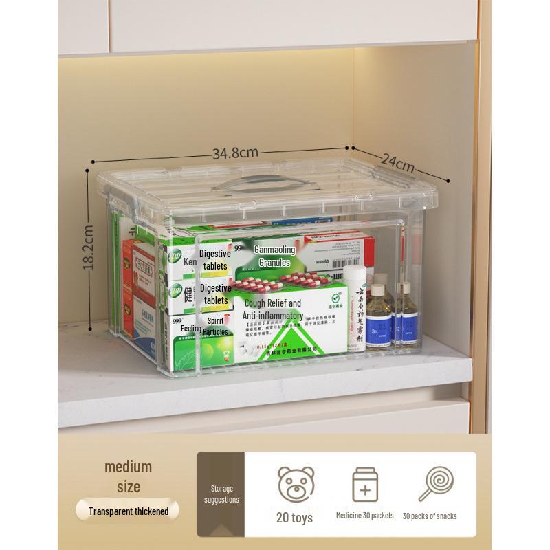 Transparent Large-Capacity Storage Box for Clothes, Toys, Snacks, and More
