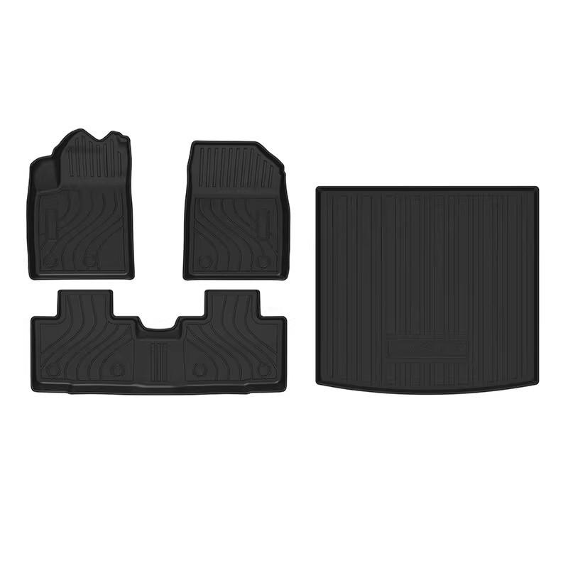 2024-2025 Dongfeng Fengshen L7 TPE 3D All-Weather Floor & Trunk Mats with Starry Blanket Carbon Fiber Texture