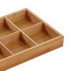 Divided Wooden Tray Multi Compartments Serving Tray for Hot Pot Restaurants Sushi Plate 6
