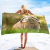 Cute Animal Baby Microfiber Beach Towel,Quick Dry Beach Towel Lightweight Beach Towel Soft Absorbent Pool Towel Travel Swimming