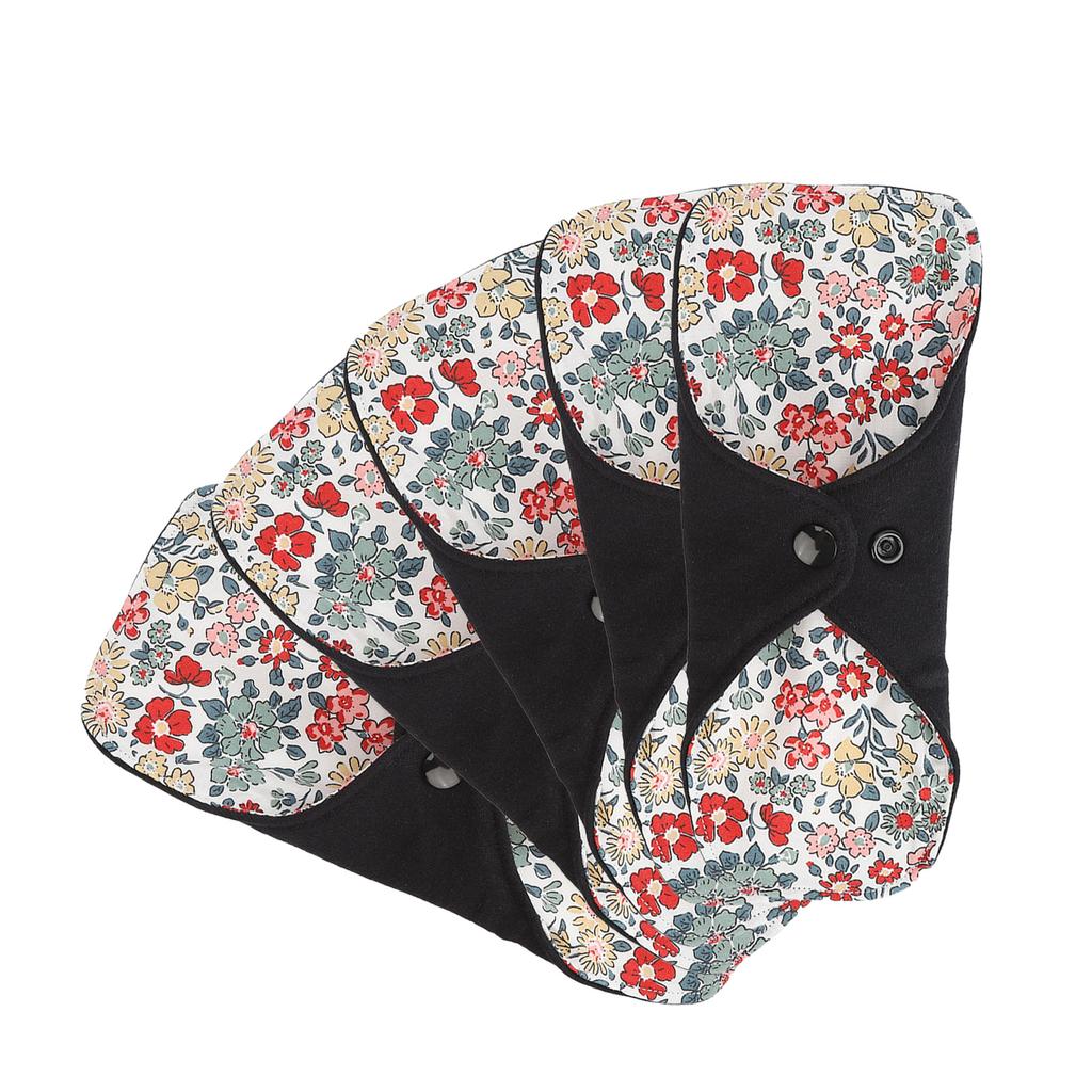 5 ks Opakovaně použitelných dámských vložek Omyvatelné Dámské Bavlněné Prodyšné Šetrné k pokožce Hygienické produkty L