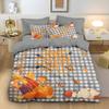 Pumpkin Duvet Cover pillowcase Bedding Bedroom Decoration Children Gift adult Single Double bed Large SizeZip Duvet Cover