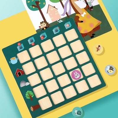 Allenamento al Pensiero Logico Montessori Bambini Trova Posizione Prescolare Puzzle Labirinto Educativo Precoce Giochi Familiari Giocattoli Per Bambini