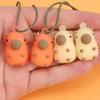 PVC Car Charm Backpack Cute Decoration Color Changing Soft Silicone UV Capybara Stylish and Cute Car Interior Accessories 1-4pcs
