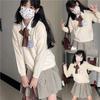 Japanese Style JK Uniform Knit Pullover - Versatile Layered Long Sleeve Top for Women (Autumn/Winter)
