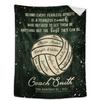 Sports Volleyball Printed Flannel Blanket Sheet Bedspread Nap Blanket Blanket